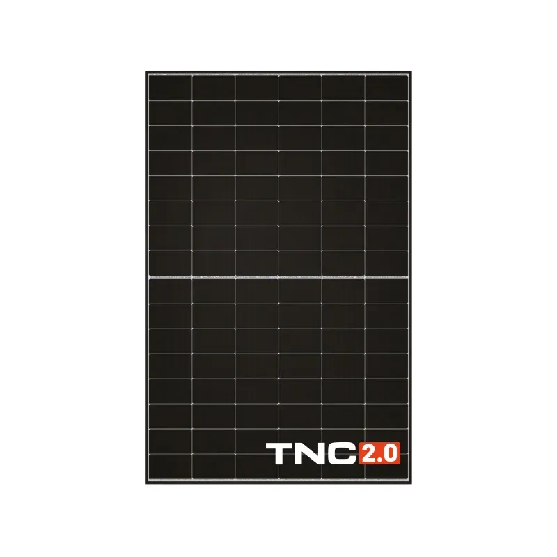 Modul fotovoltaic TW Solar 470W, semi-tăiat, tip N, monofacial, sticlă dublă, 30 mm, ramă neagră, conector EVO2, cablu 1200 mm – TW SOLAR